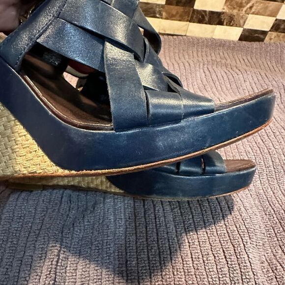 Tory Burch Blue Wedges - Picture 5 of 6
